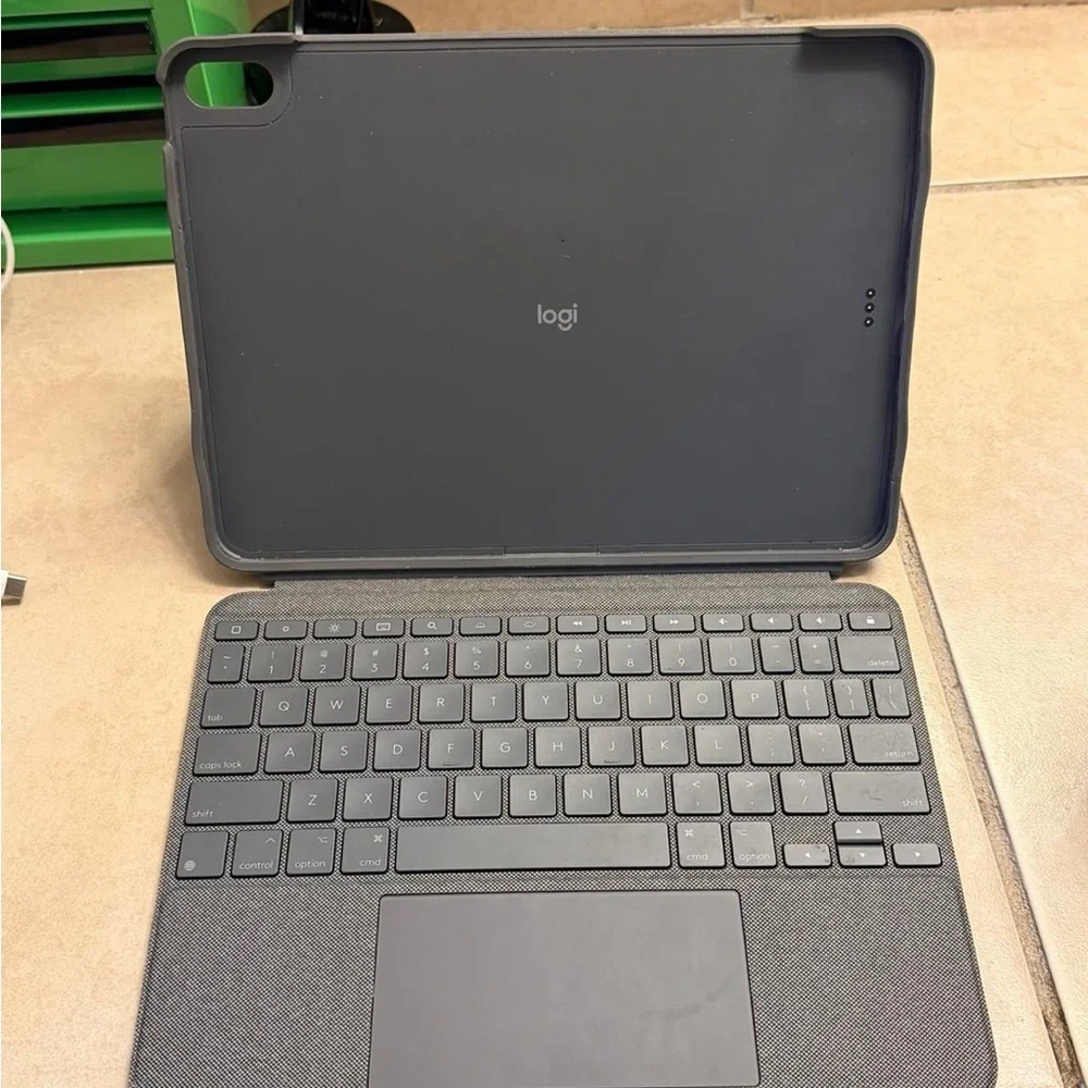 Apple Tablet with Gray Keyboard